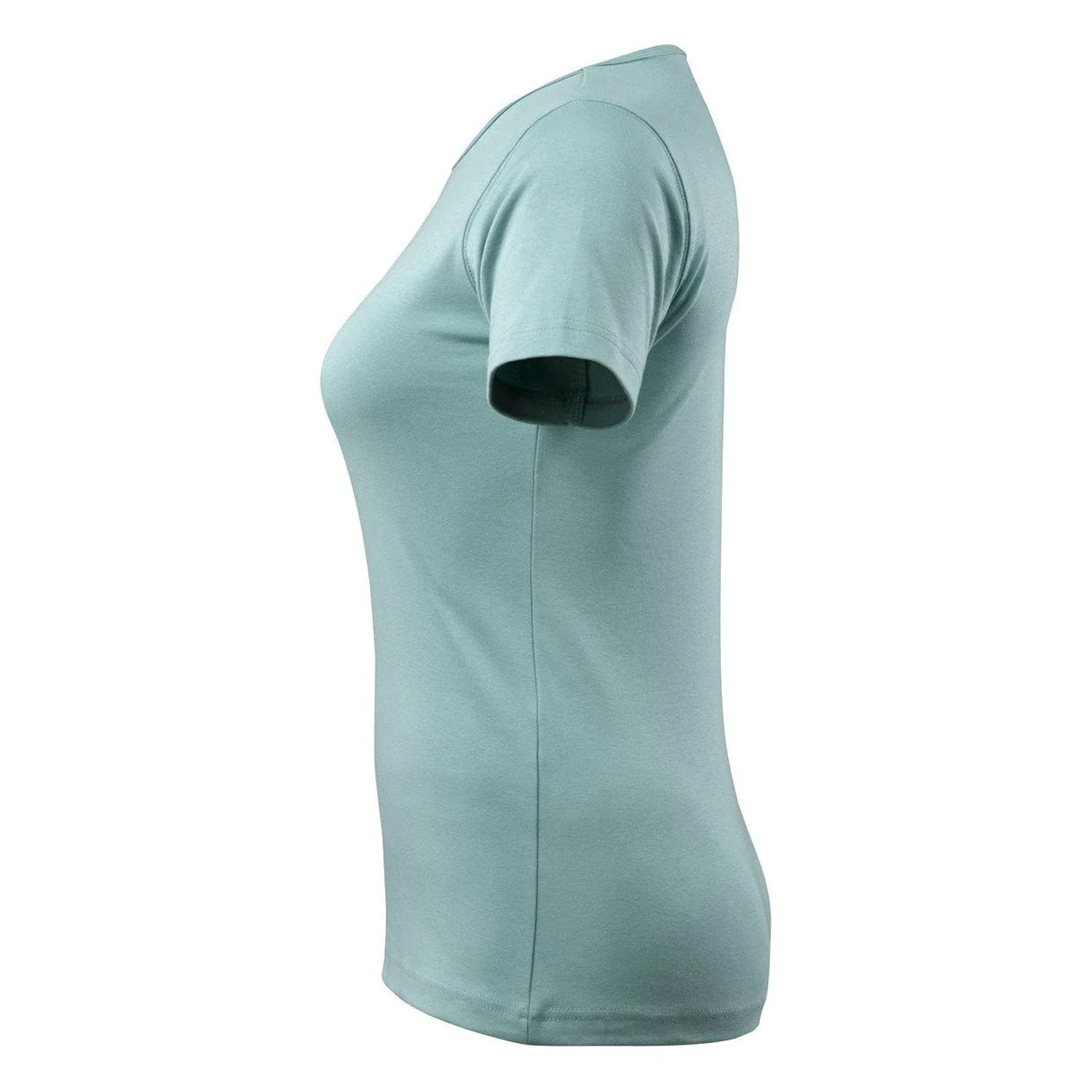 Dusty Turquoise - Side - Mascot Womens-Ladies Crossover Arras T-Shirt