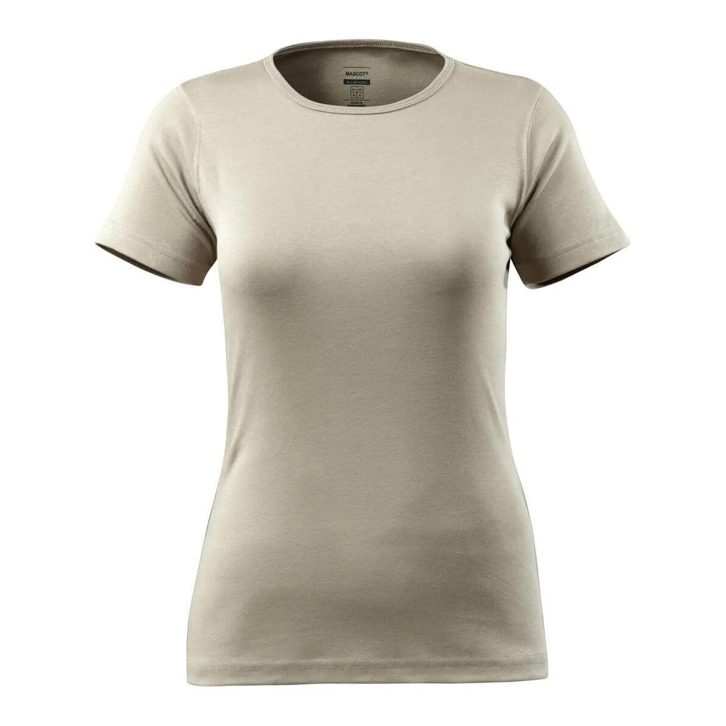 Light Khaki - Front - Mascot Womens-Ladies Crossover Arras T-Shirt