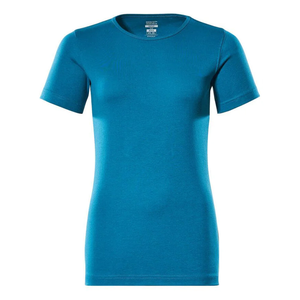 Petroleum Blue - Front - Mascot Womens-Ladies Crossover Arras T-Shirt