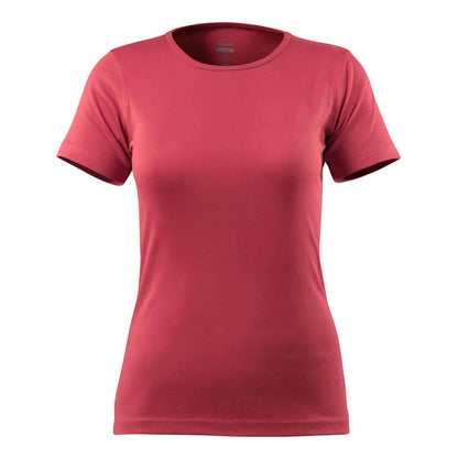 Raspberry Red - Front - Mascot Womens-Ladies Crossover Arras T-Shirt