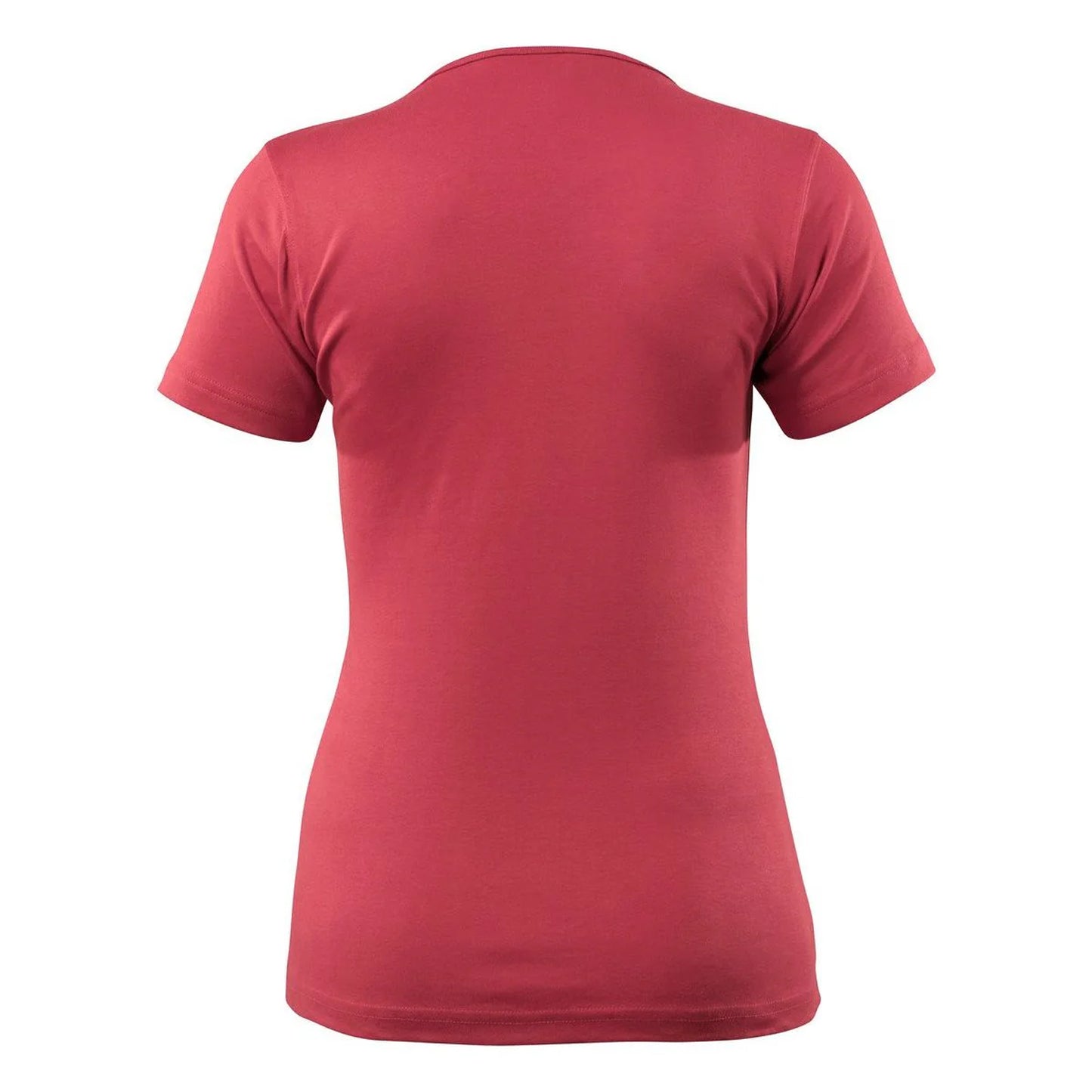 Raspberry Red - Back - Mascot Womens-Ladies Crossover Arras T-Shirt