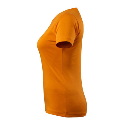 Bright Orange - Side - Mascot Womens-Ladies Crossover Arras T-Shirt