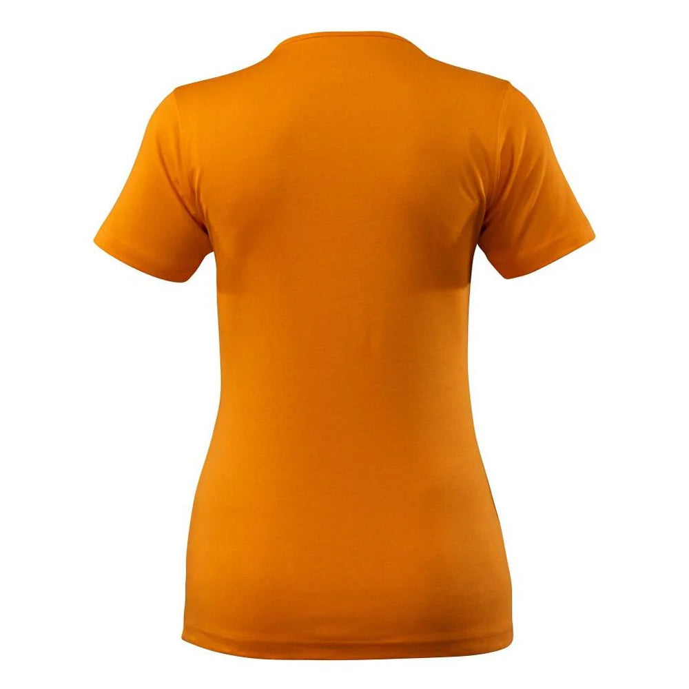 Bright Orange - Back - Mascot Womens-Ladies Crossover Nice T-Shirt
