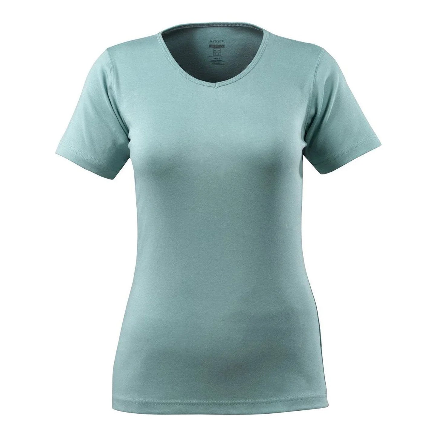 Dusty Turquoise - Front - Mascot Womens-Ladies Crossover Nice T-Shirt