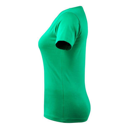 Grass Green - Side - Mascot Womens-Ladies Crossover Nice T-Shirt