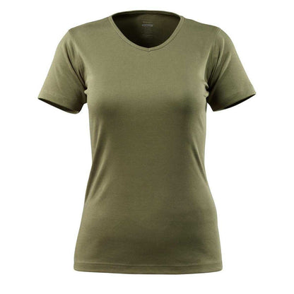 Moss Green - Front - Mascot Womens-Ladies Crossover Nice T-Shirt