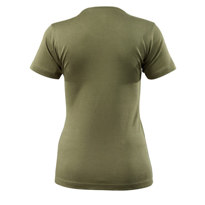 Moss Green - Back - Mascot Womens-Ladies Crossover Nice T-Shirt