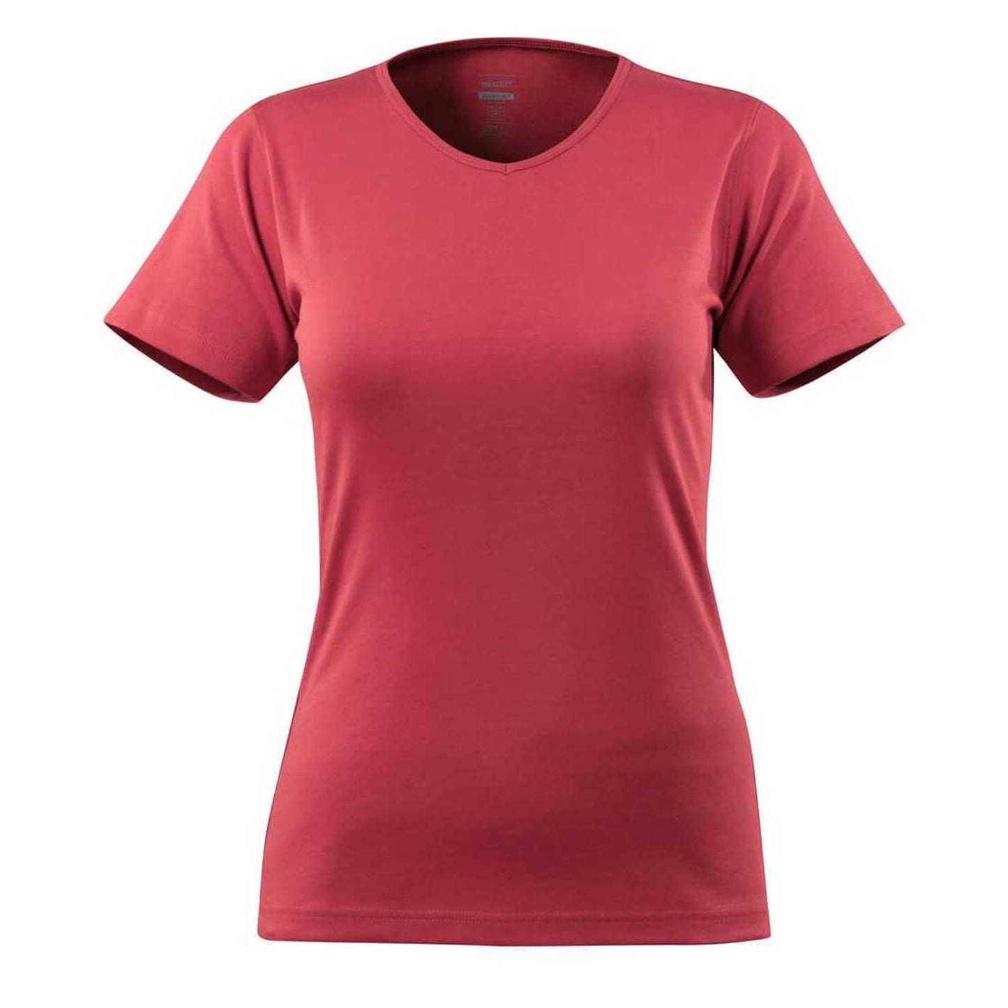 Raspberry Red - Front - Mascot Womens-Ladies Crossover Nice T-Shirt