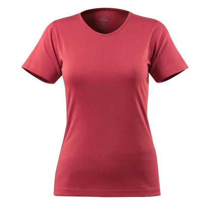 Raspberry Red - Front - Mascot Womens-Ladies Crossover Nice T-Shirt
