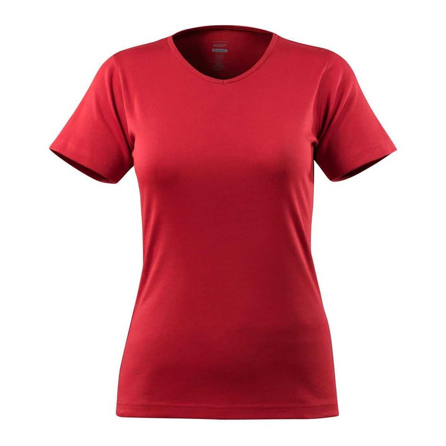 Red - Front - Mascot Womens-Ladies Crossover Nice T-Shirt