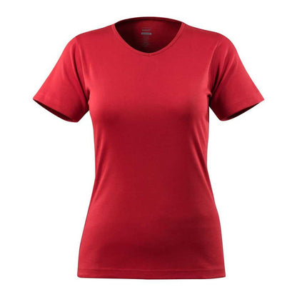 Red - Front - Mascot Womens-Ladies Crossover Nice T-Shirt