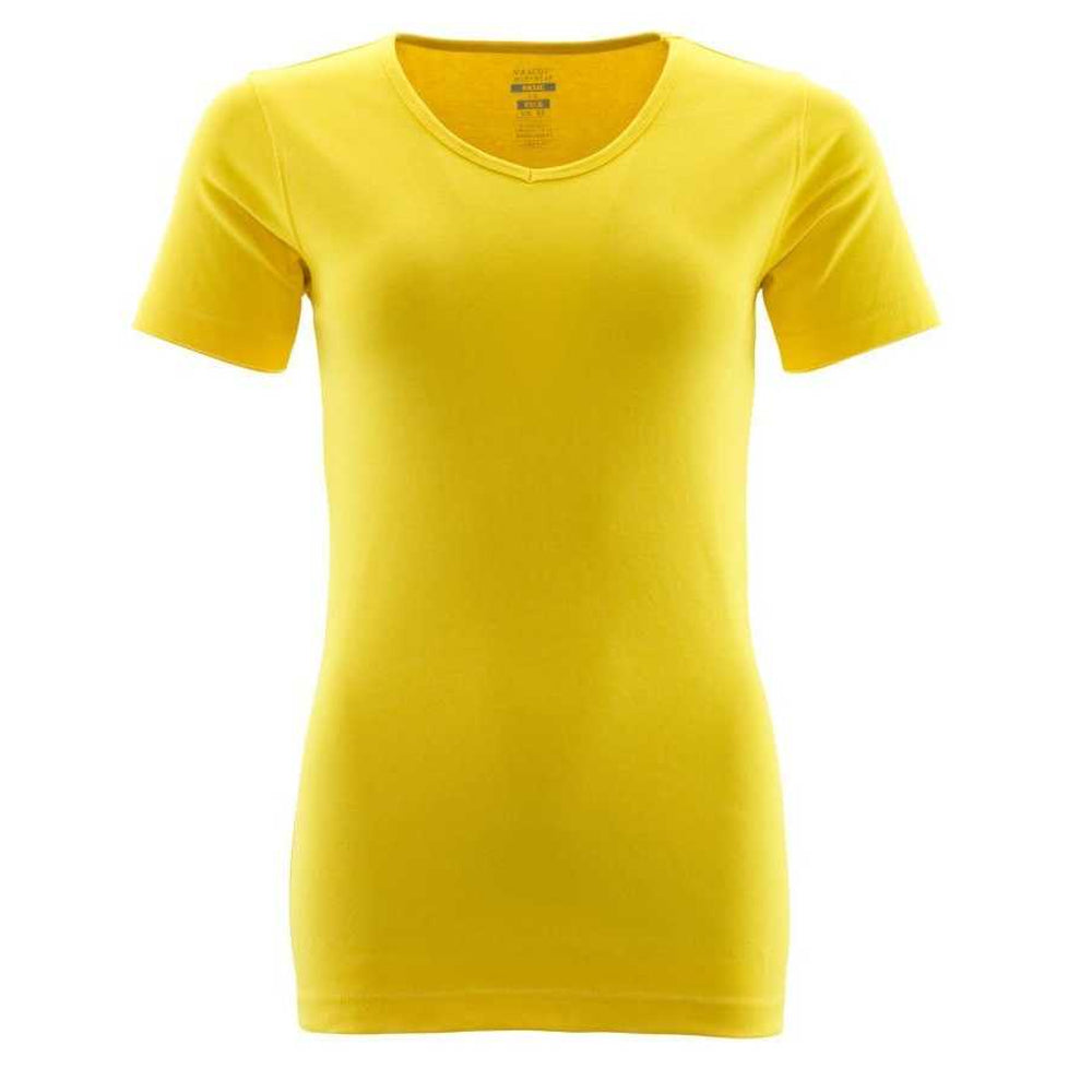 Sunflower Yellow - Front - Mascot Womens-Ladies Crossover Nice T-Shirt