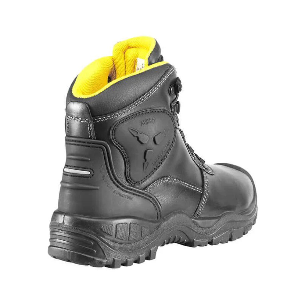 Black-Yellow - Back - Mascot Mens Footwear Industry Batura Plus Leather Safety Boots