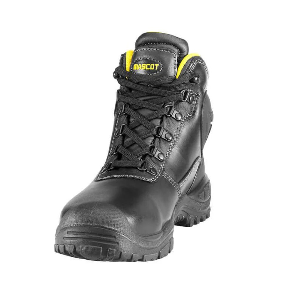 Black-Yellow - Side - Mascot Mens Footwear Industry Batura Plus Leather Safety Boots