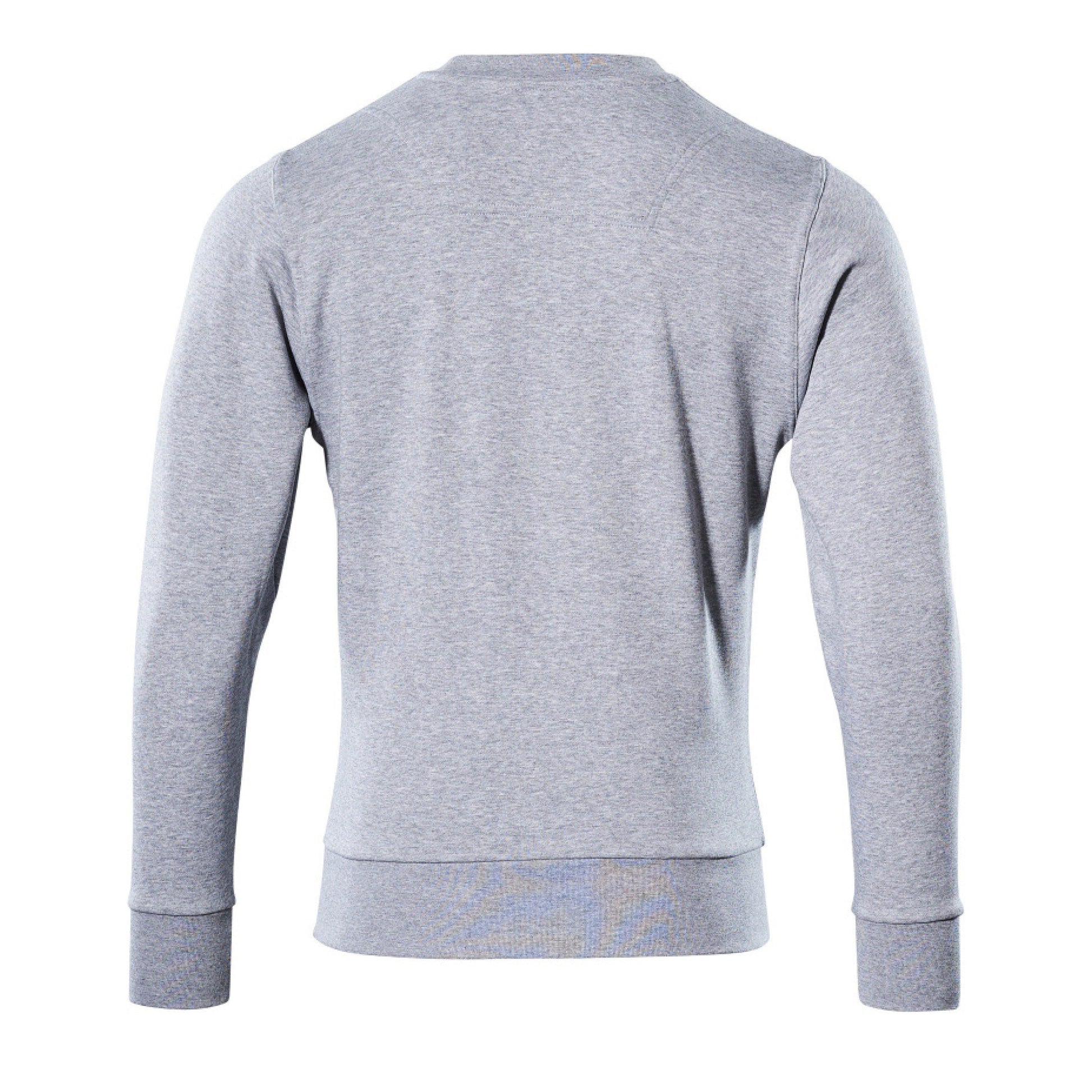 Grey Flecked - Back - Mascot Mens Crossover Carvin Jumper