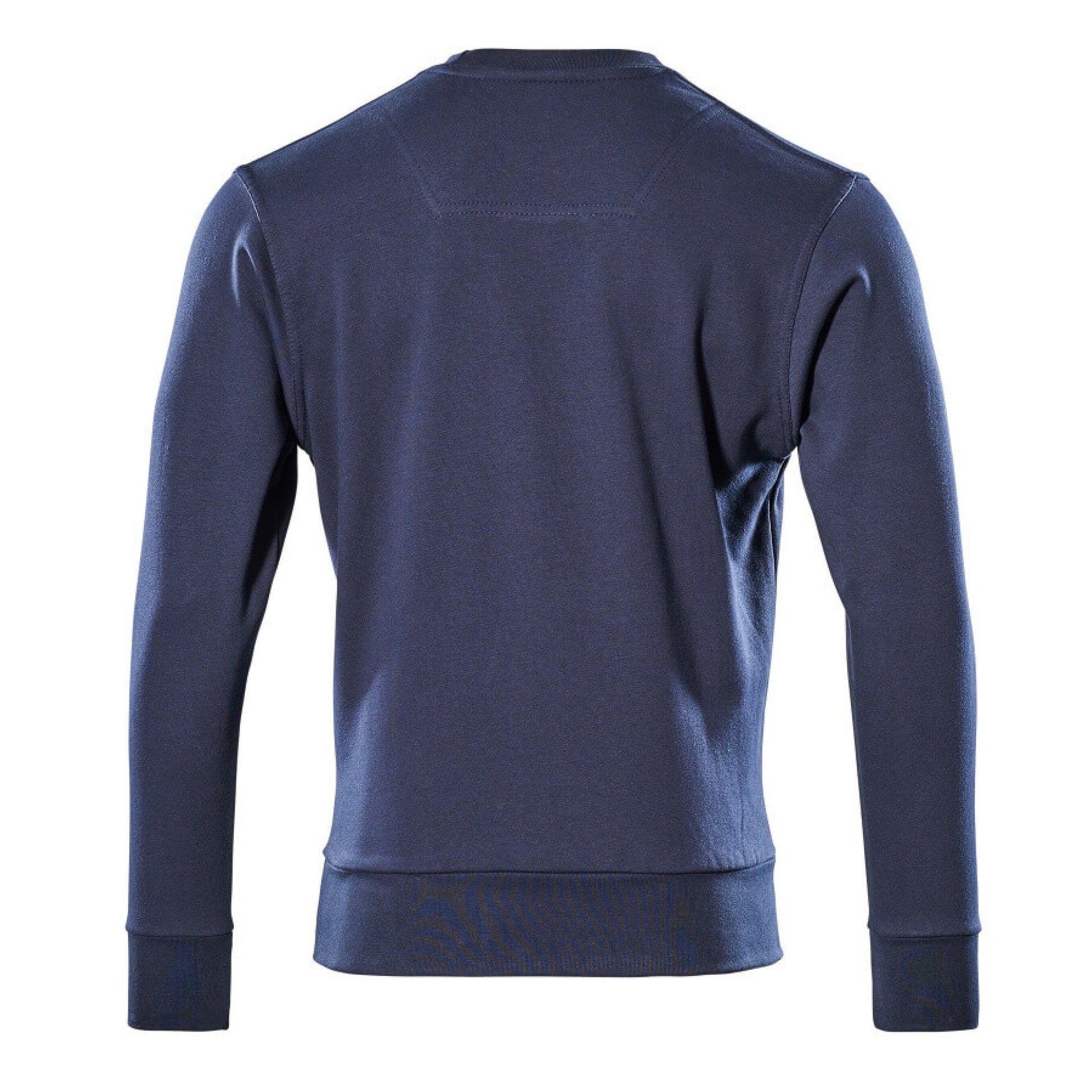 Navy - Back - Mascot Mens Crossover Carvin Jumper