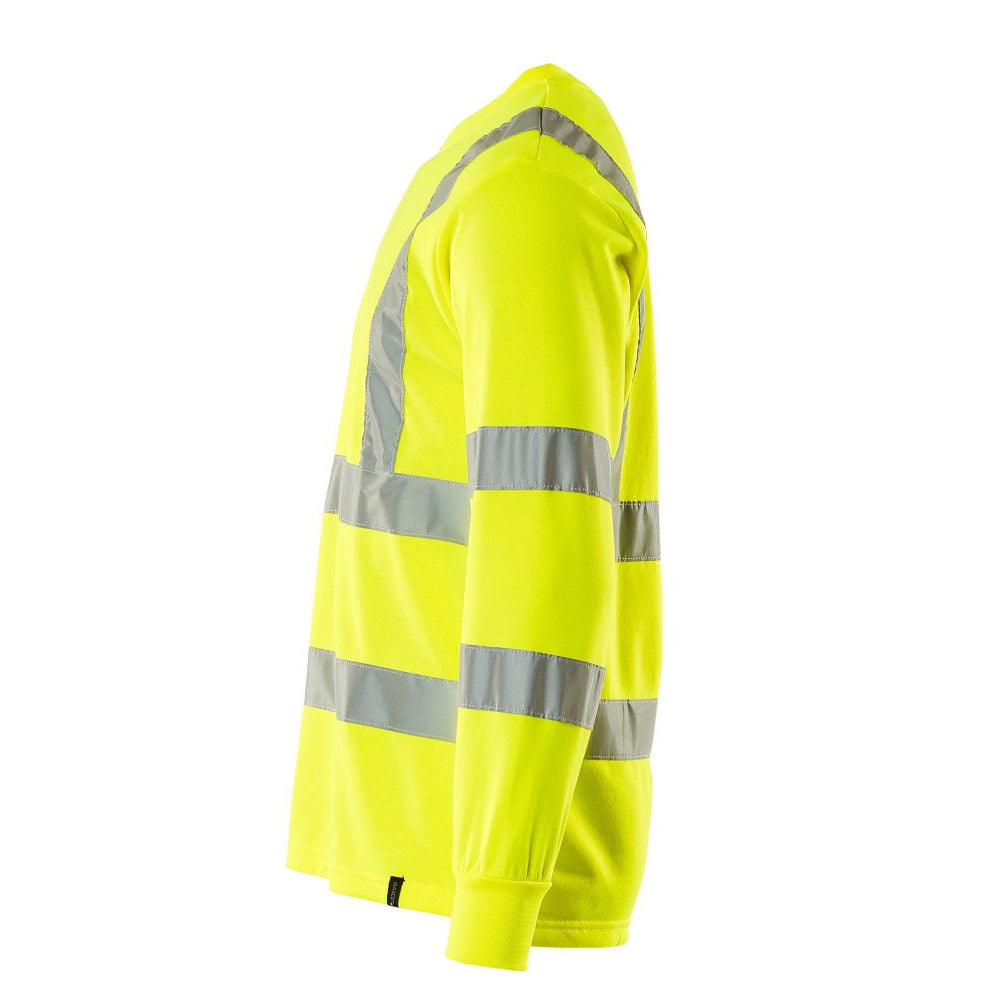 Yellow - Side - Mascot Mens Melita Hi-Vis Safety Sweatshirt
