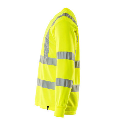 Yellow - Side - Mascot Mens Melita Hi-Vis Safety Sweatshirt
