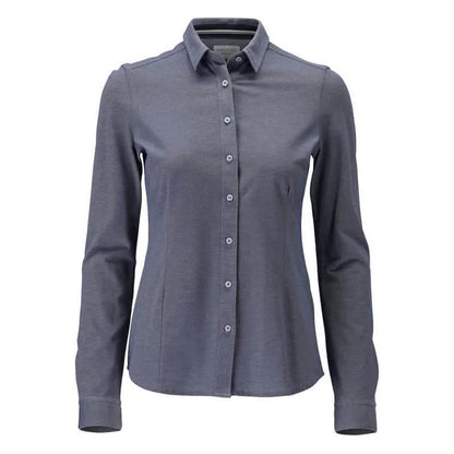 Blue Flecked - Front - Mascot Womens-Ladies Frontline Shirt