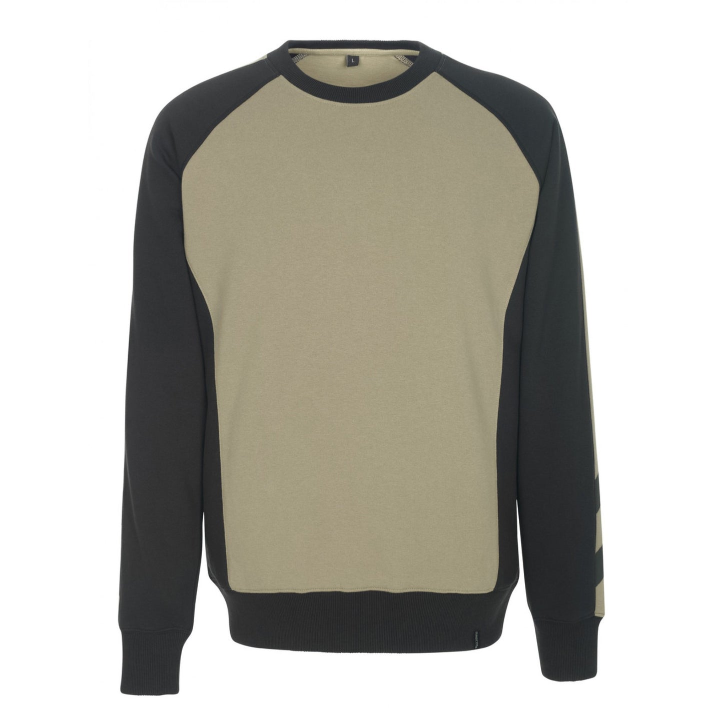 Light Khaki-Black - Front - Mascot Mens Witten Unique Sweatshirt