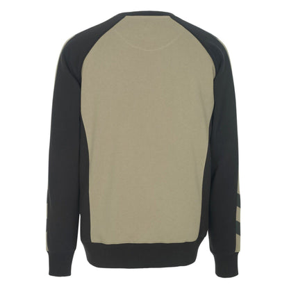 Light Khaki-Black - Back - Mascot Mens Witten Unique Sweatshirt