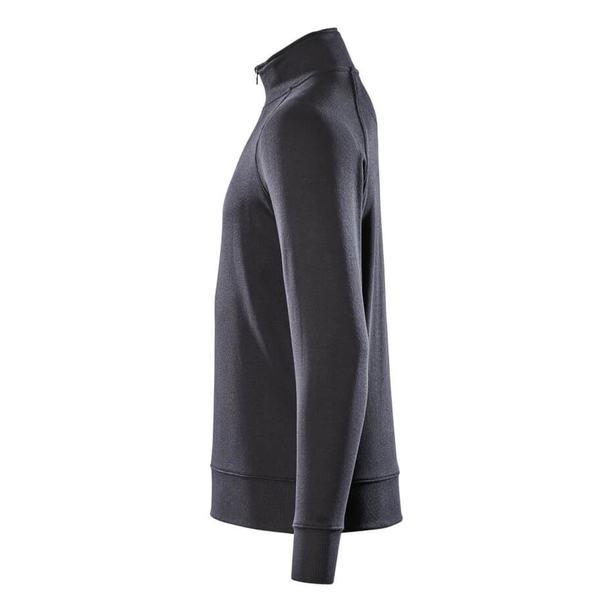 Black - Side - Mascot Mens Crossover Nantes Half Zip Sweatshirt