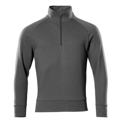 Dark Anthracite - Front - Mascot Mens Crossover Nantes Half Zip Sweatshirt