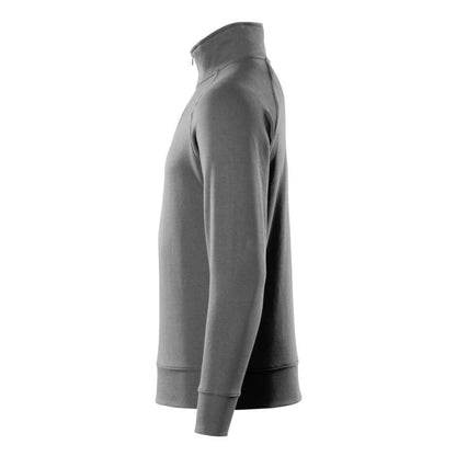 Dark Anthracite - Side - Mascot Mens Crossover Nantes Half Zip Sweatshirt