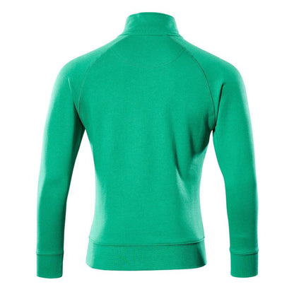 Grass Green - Back - Mascot Mens Crossover Nantes Half Zip Sweatshirt
