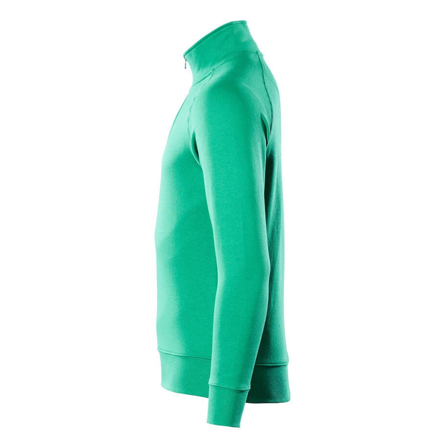 Grass Green - Side - Mascot Mens Crossover Nantes Half Zip Sweatshirt