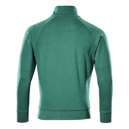 Green - Back - Mascot Mens Crossover Nantes Half Zip Sweatshirt
