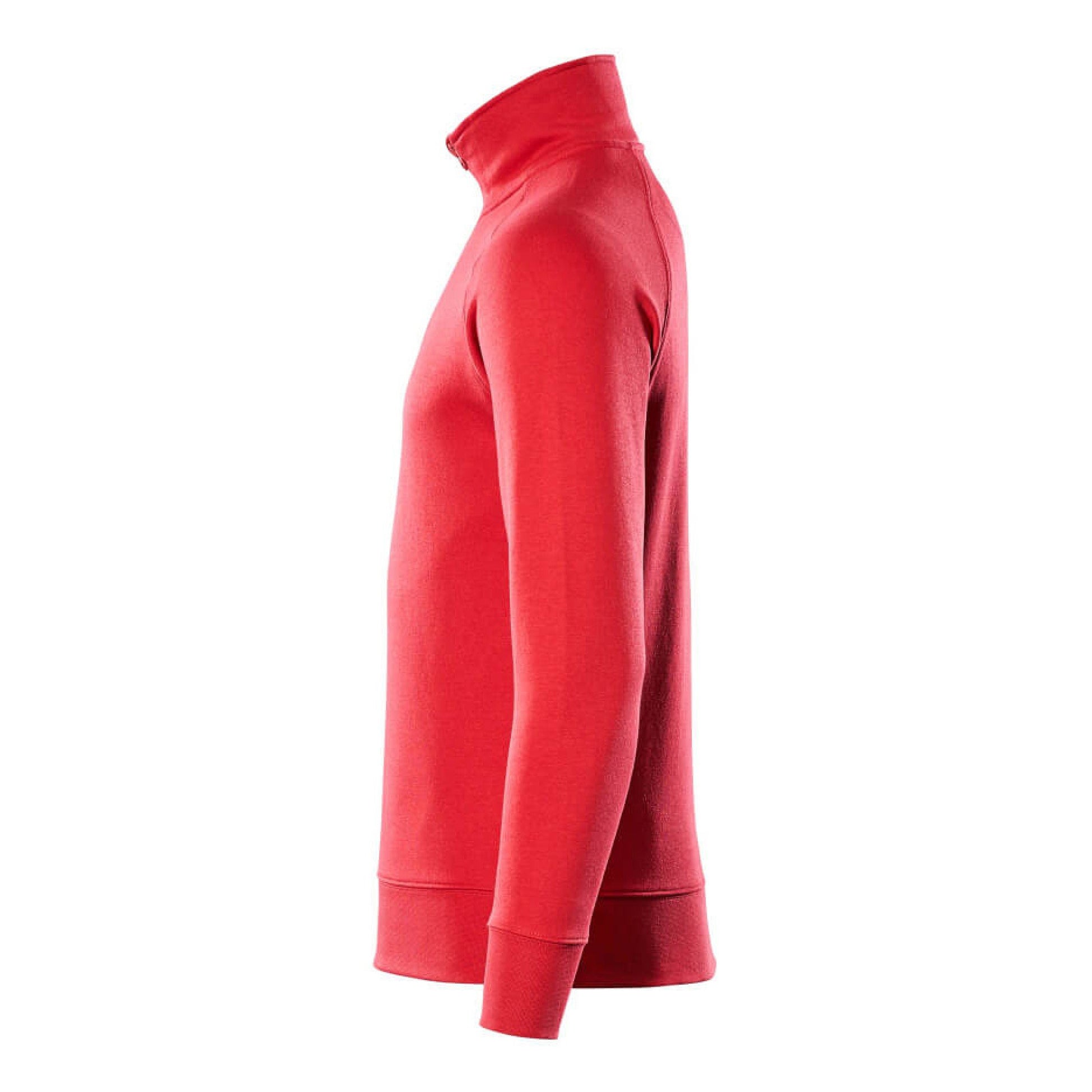 Red - Side - Mascot Mens Crossover Nantes Half Zip Sweatshirt