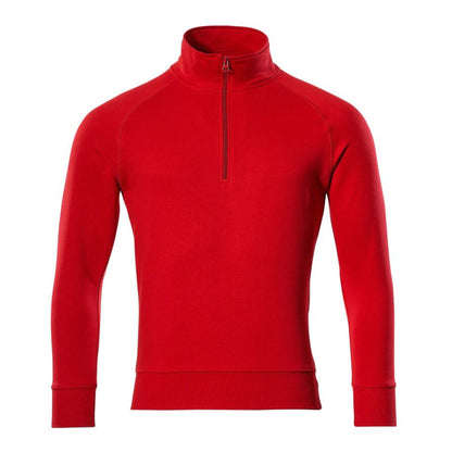 Traffic Red - Front - Mascot Mens Crossover Nantes Half Zip Sweatshirt