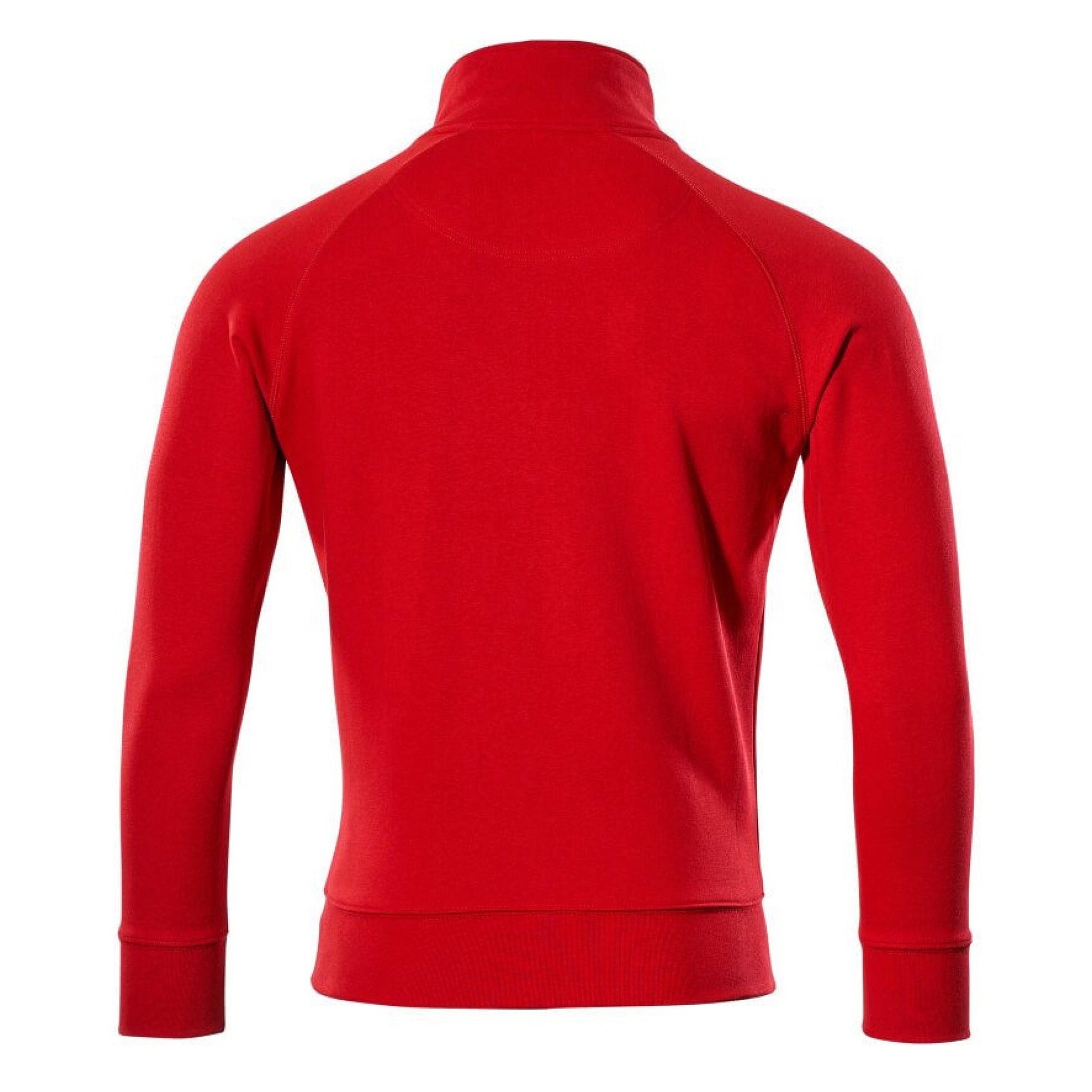 Traffic Red - Back - Mascot Mens Crossover Nantes Half Zip Sweatshirt