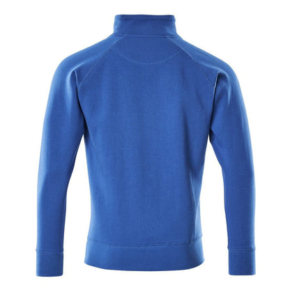 Azure Blue - Back - Mascot Mens Crossover Nantes Half Zip Sweatshirt