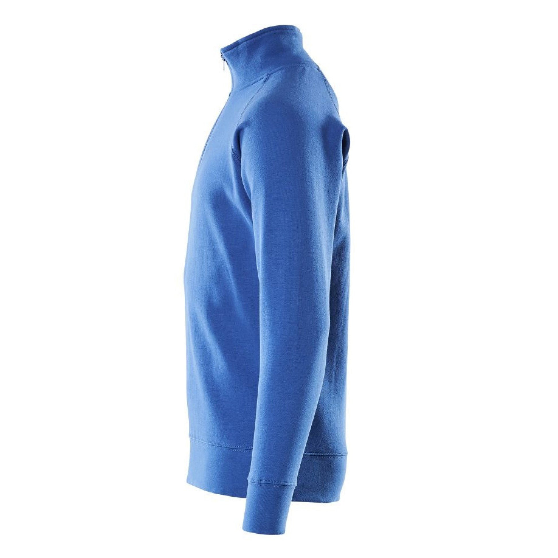 Azure Blue - Side - Mascot Mens Crossover Nantes Half Zip Sweatshirt