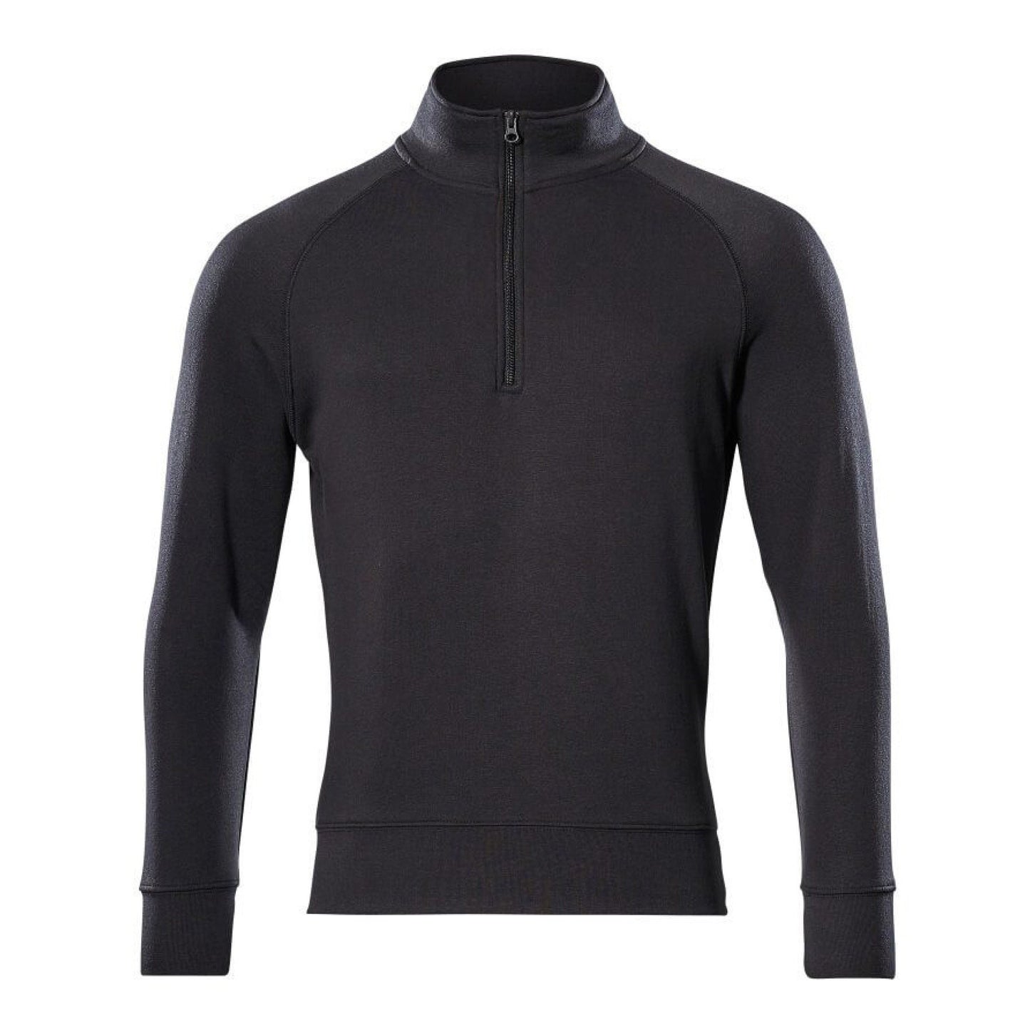 Black - Front - Mascot Mens Crossover Nantes Half Zip Sweatshirt