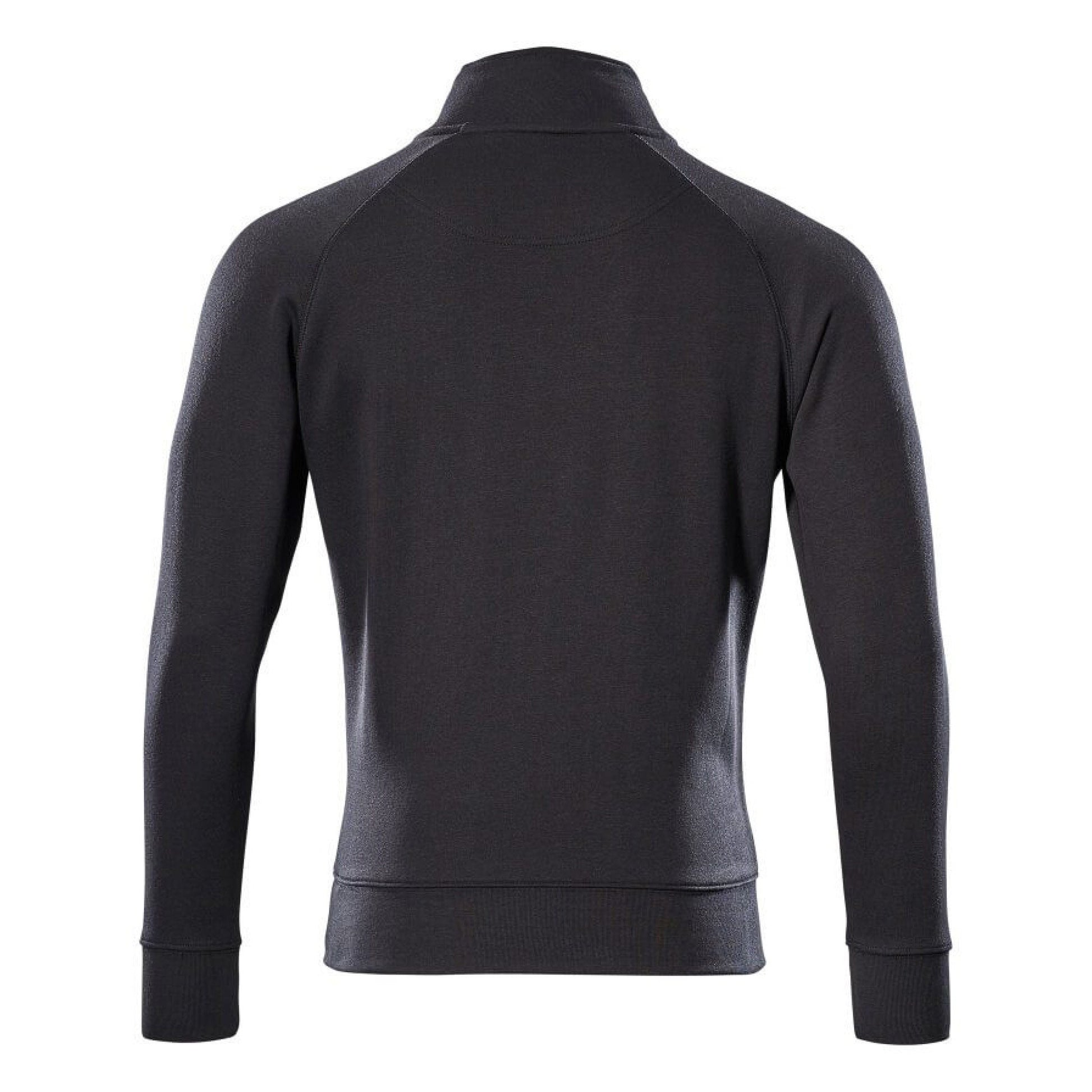 Black - Back - Mascot Mens Crossover Nantes Half Zip Sweatshirt