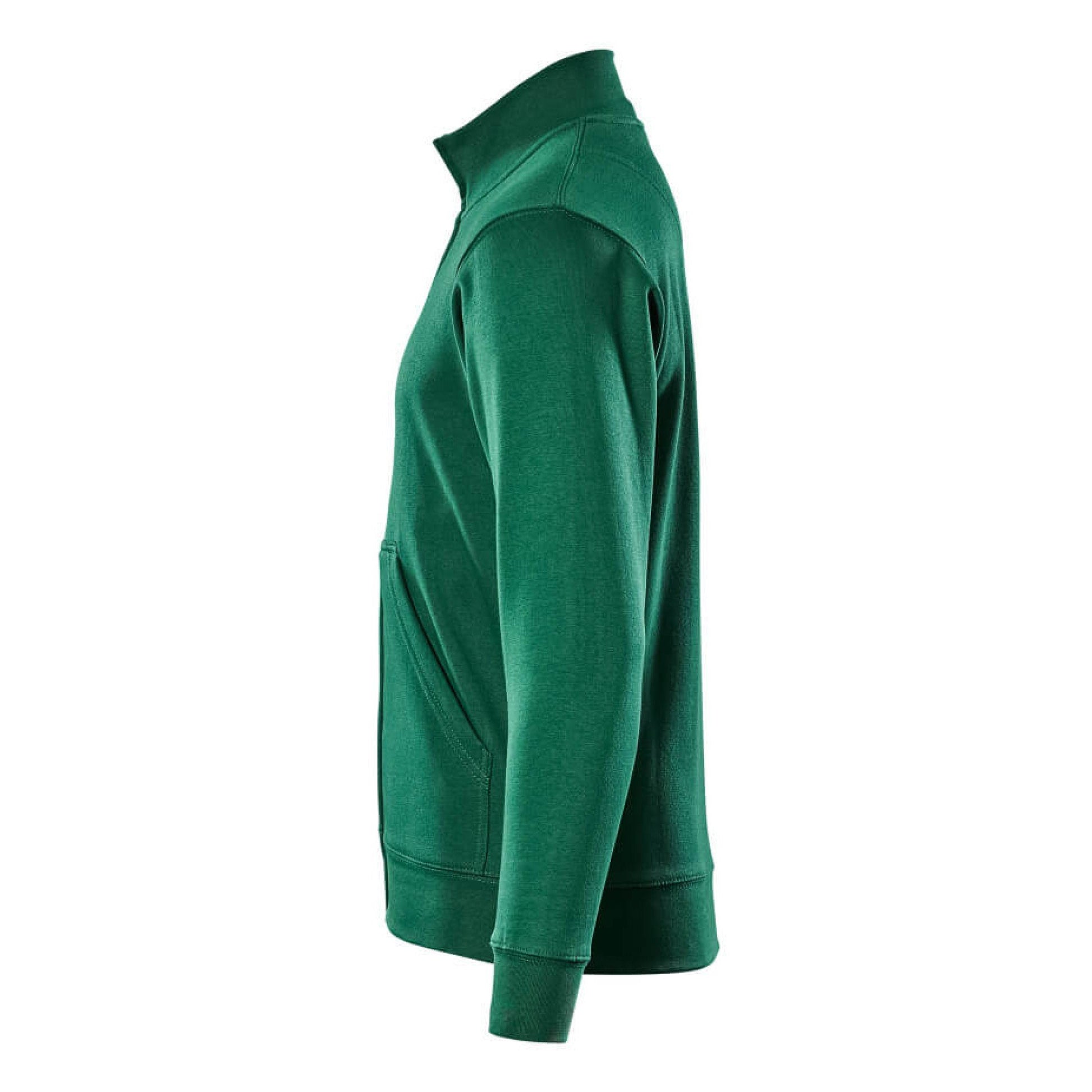 Green - Side - Mascot Mens Crossover Lavit Zipped Jacket