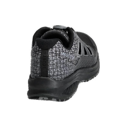 Black - Back - Mascot Mens Footwear Accelerate Logo Safety Sandals