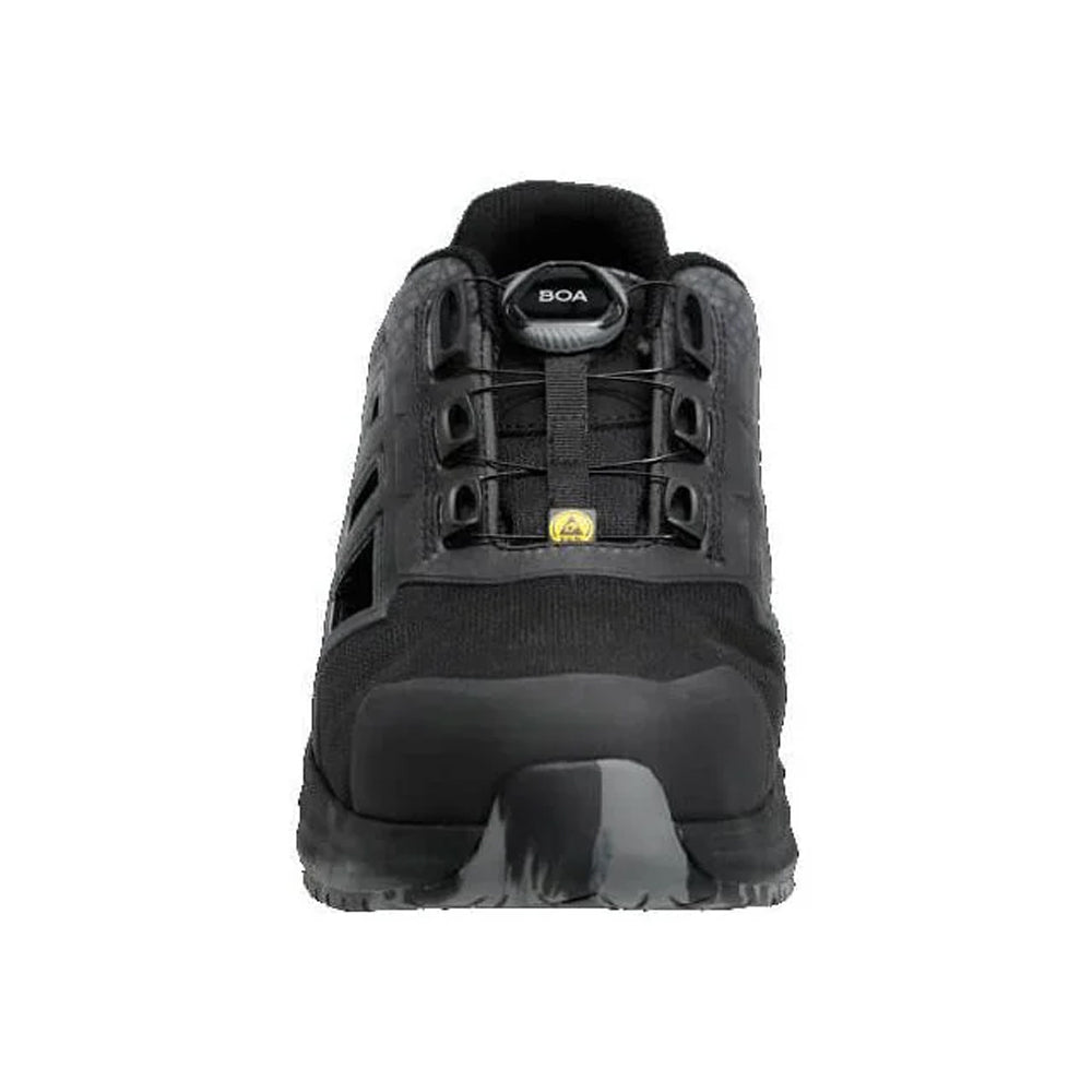 Black - Side - Mascot Mens Footwear Accelerate Logo Safety Sandals