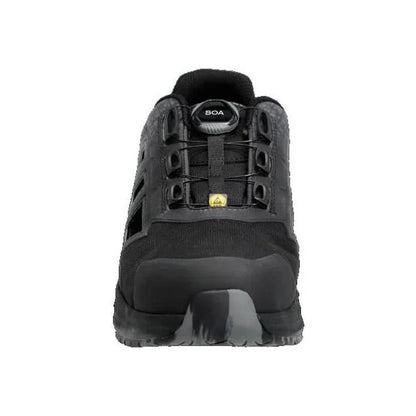 Black - Side - Mascot Mens Footwear Accelerate Logo Safety Sandals