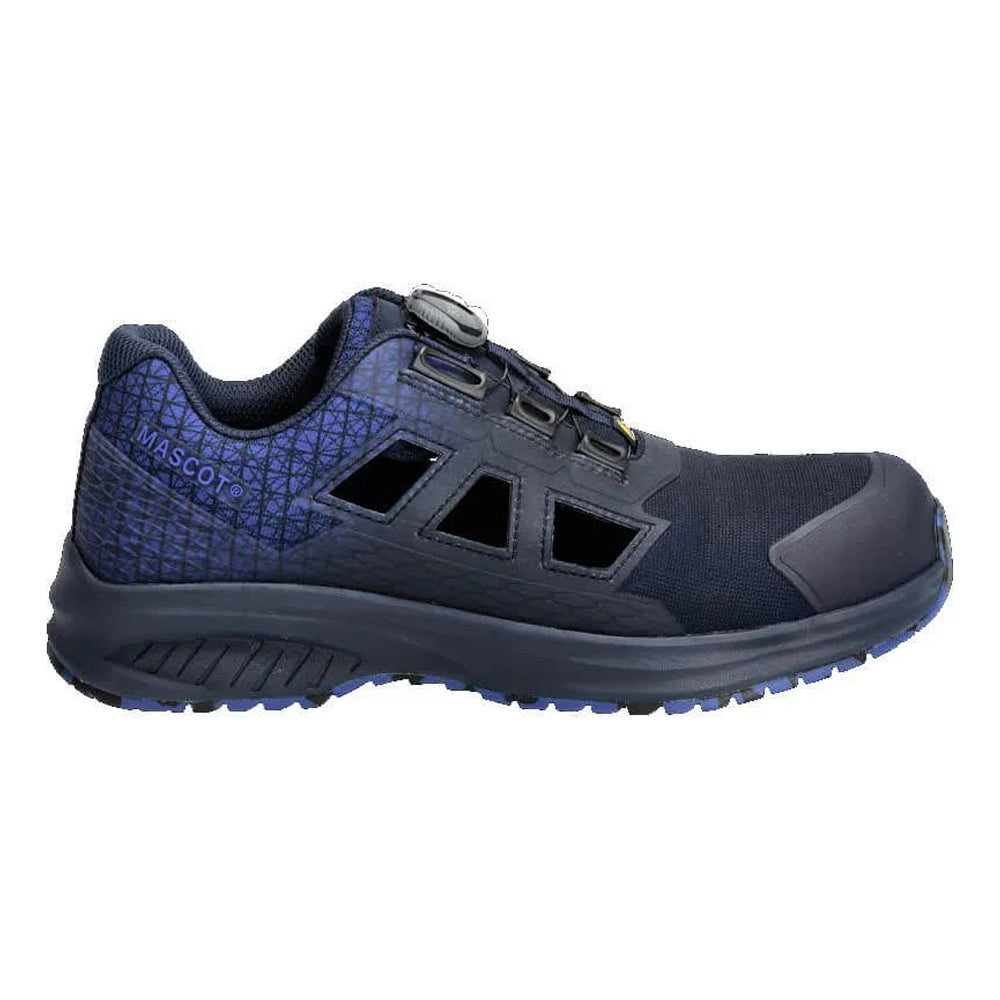 Dark Navy-Azure Blue - Front - Mascot Mens Footwear Accelerate Logo Safety Sandals