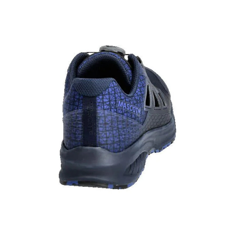 Dark Navy-Azure Blue - Back - Mascot Mens Footwear Accelerate Logo Safety Sandals