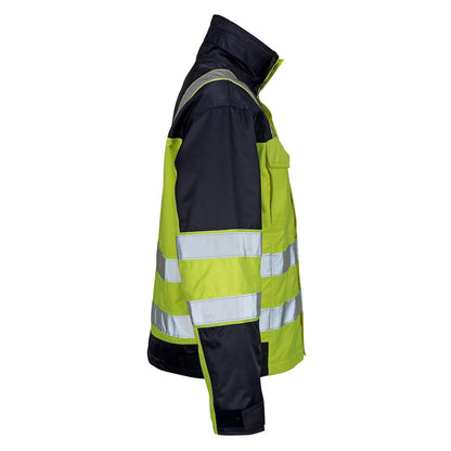 Yellow-Navy - Lifestyle - Mascot Unisex Adult Safe Image Hi-Vis Winter Jacket