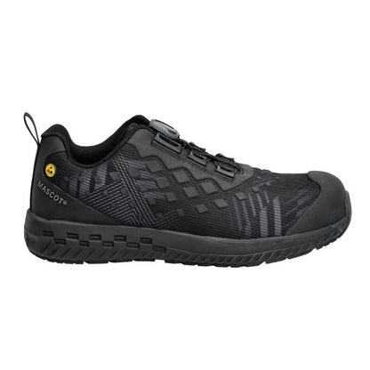 Black - Front - Mascot Unisex Adult Footwear Customised Safety Shoes