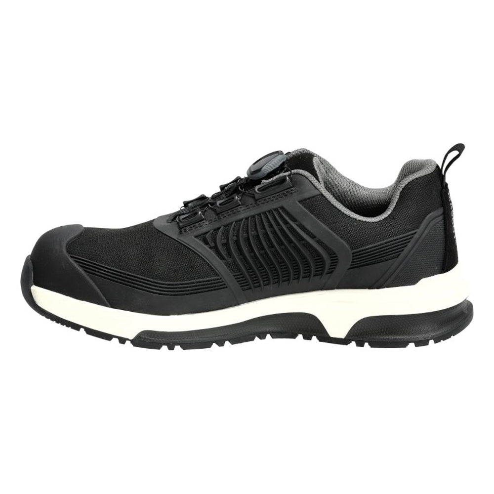 Black - Side - Mascot Unisex Adult Footwear Customised Safety Shoes