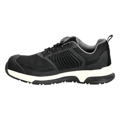 Black - Side - Mascot Unisex Adult Footwear Customised Safety Shoes