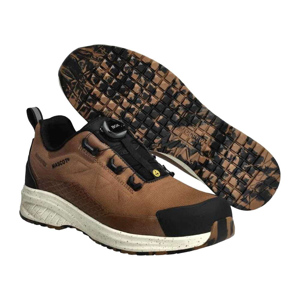 Nut Brown - Pack Shot - Mascot Mens Footwear Customised Logo Safety Shoes