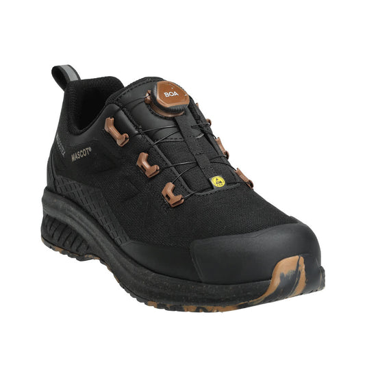 Black - Front - Mascot Mens Footwear Customised Logo Safety Shoes